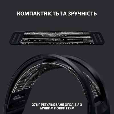 Навушники Logitech G733 Lightspeed Wireless RGB Gaming Headset Black (981-000864) Вінниця