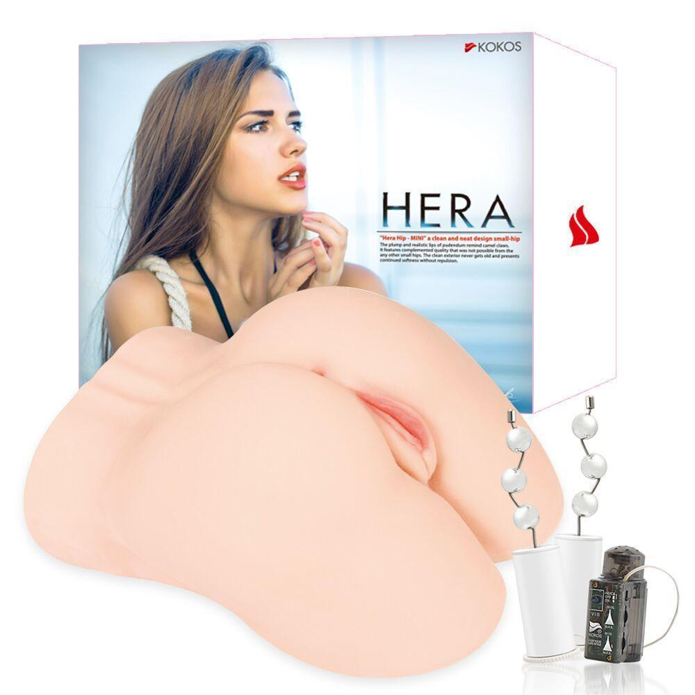Мастурбатор Kokos Hera Hip Real 2WayPlus с вибрацией и массажем Sex Aura Киев - изображение 8