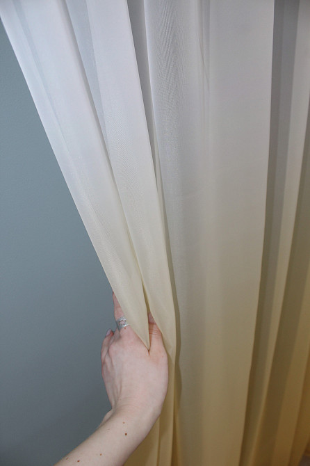 Тюль VR-Textil 753т Омбре шифон Золотистий із білим 300х270 см (42-0173 ) Київ - фото 2