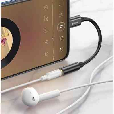 Перехідник USB-C M to 3.5mm F 0.1m black Baseus (CATL54-01) Вінниця