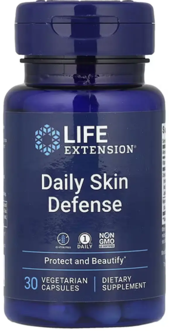 Вітаміни для шкіри Life Extension Daily Skin Defense 30 зріст капс (До 08.26) Київ - фото 1