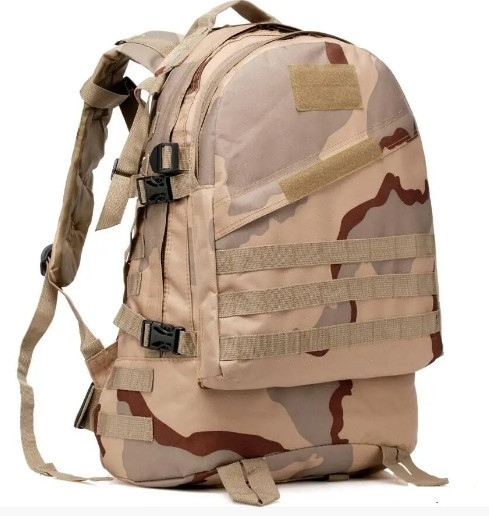 Тактический рюкзак 43 л + система Molle + ткань Oxford Светлый камуфляж Киев - изображение 4