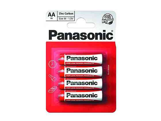 Батарейка солевая R6/AA 4шт (блистер) ТМ Panasonic Solmir Киев