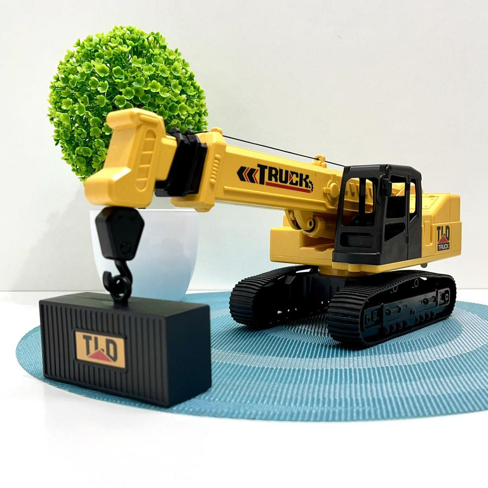 Кран спецтехніка звук світло рухомі деталі 32см Жовто-чорний (584-1-2) Чернігів - фото 6