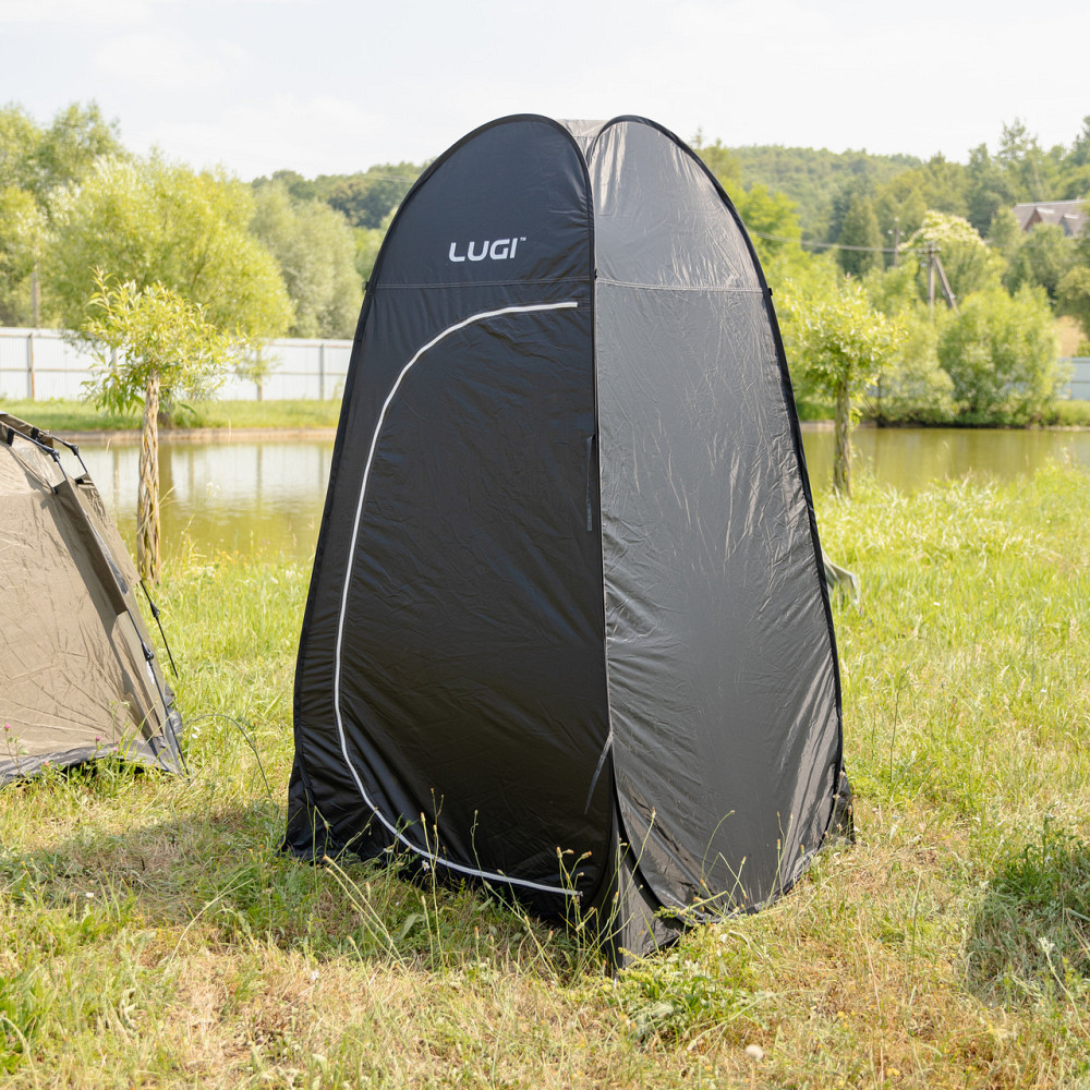 Палатка душ-туалет для кемпинга автомат 120×120×190 (см) тент для душа и туалета туристический LU-015DB Черный Киев - изображение 10