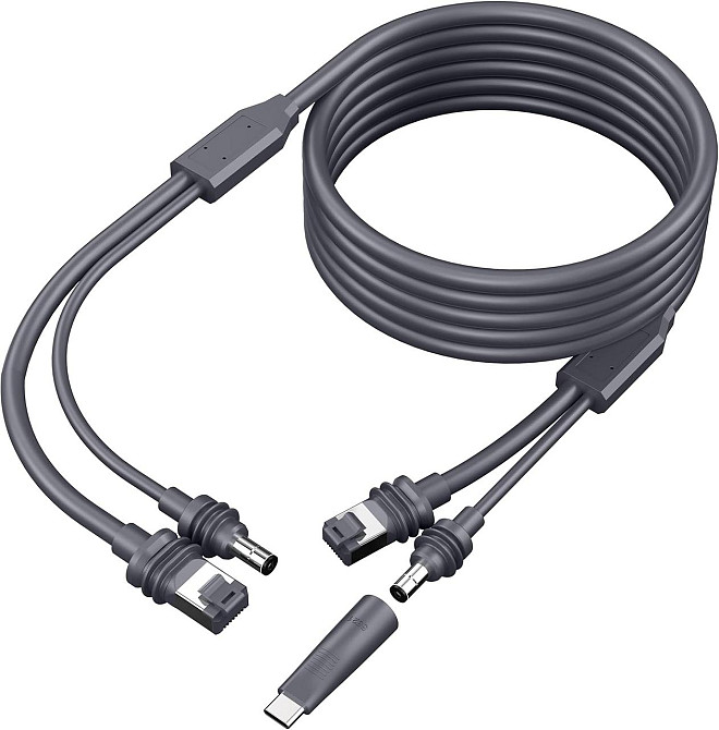 Кабель Hugener 2 в 1 Starlink Mini для заряджання DC/USB-C + Ethernet-кабель 15 м Київ - фото 3