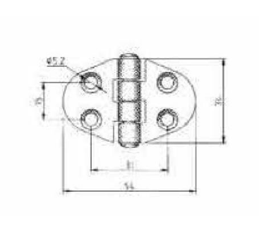 Петля 51 X 35Mm нержавейка 2 мм толщина Киев - изображение 1