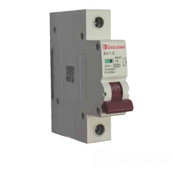 Автоматический выключатель 1Р 6A 4.5кА, кривая C Днепр