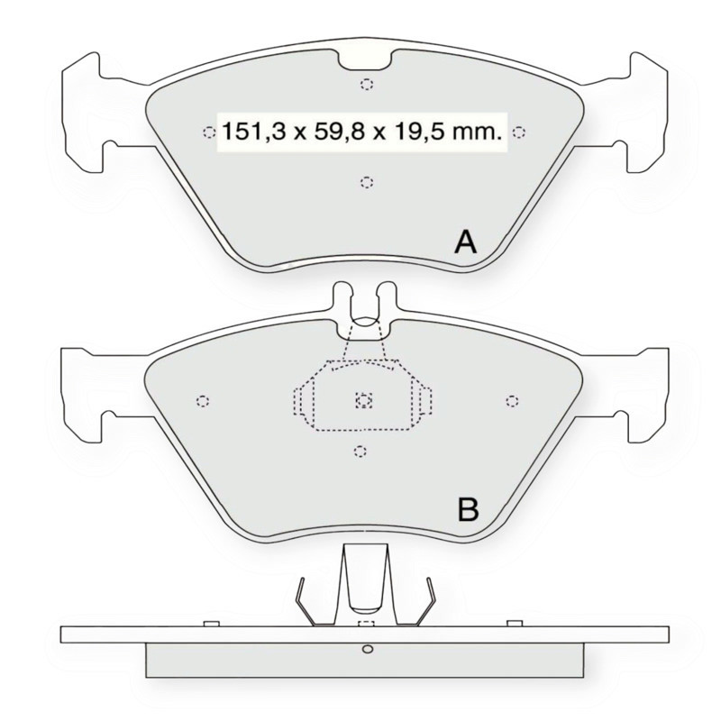 Колодки передние Мерседес Бенз C-CLASS (W202) (93-05) сист.ATE тормозные Мукачево - изображение 1