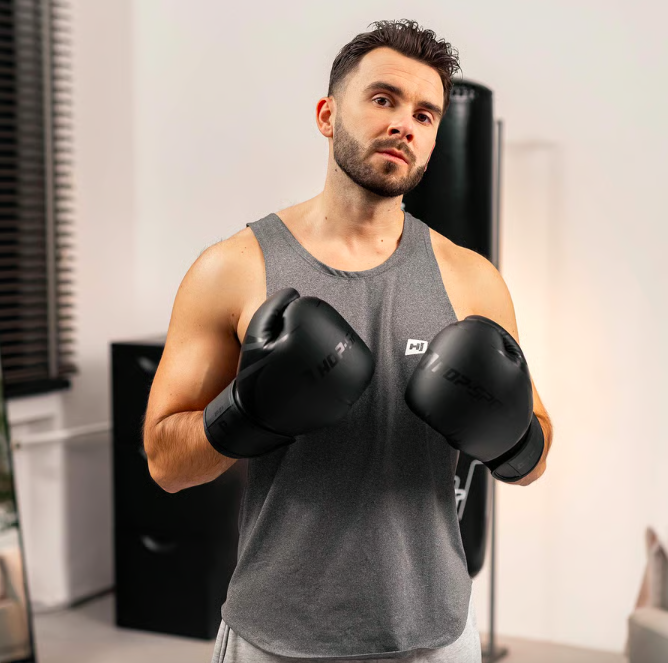 Боксерські рукавиці Hop-Sport HS-BG10 10oz чорні Киев - изображение 7