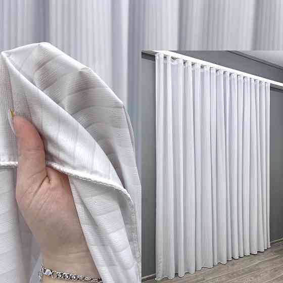 Тюль VR-Textil 1966т Жакард щільний Білий Softline 400х270 см (42-0971) Київ