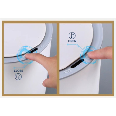 Контейнер для сміття JAH Waterproof Сенсорний Білий 8 л (20257) Вінниця - фото 3