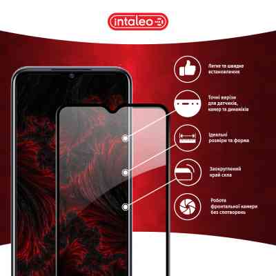 Стекло защитное Intaleo Full Glue Vivo Y21S Black (1283126527012) Винница