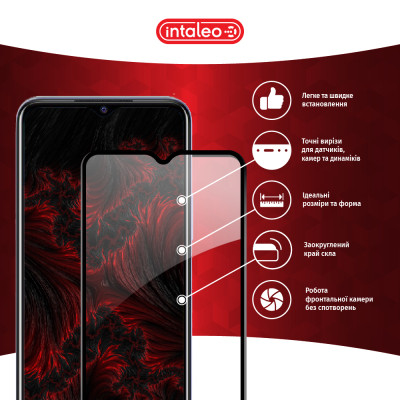 Стекло защитное Intaleo Full Glue Vivo Y21S Black (1283126527012) Винница - изображение 3