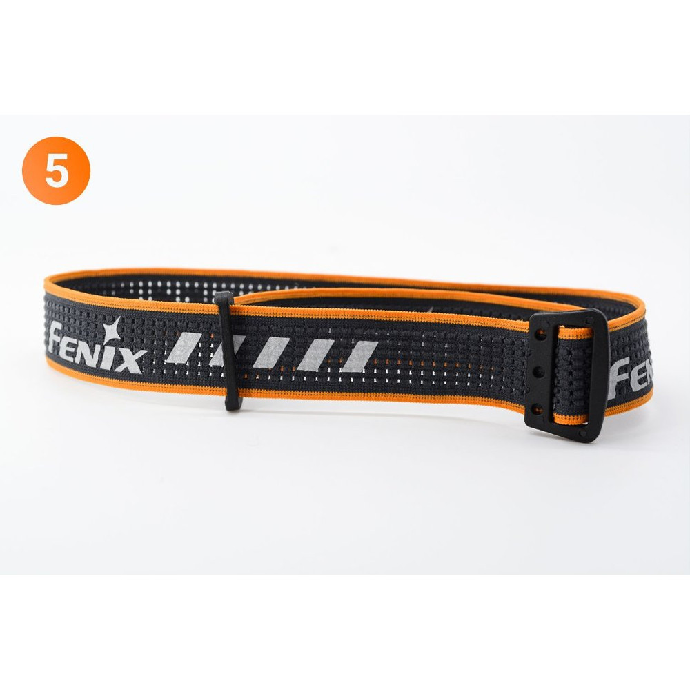 Стрічка для налобних ліхтарів Fenix, одинарна, AFH-03, чорно-помаранчева Київ - фото 15
