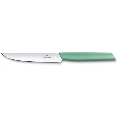 Кухонний ніж Victorinox Swiss Modern Steak 12 см Мятний (6.9006.1241) Вінниця - фото 1