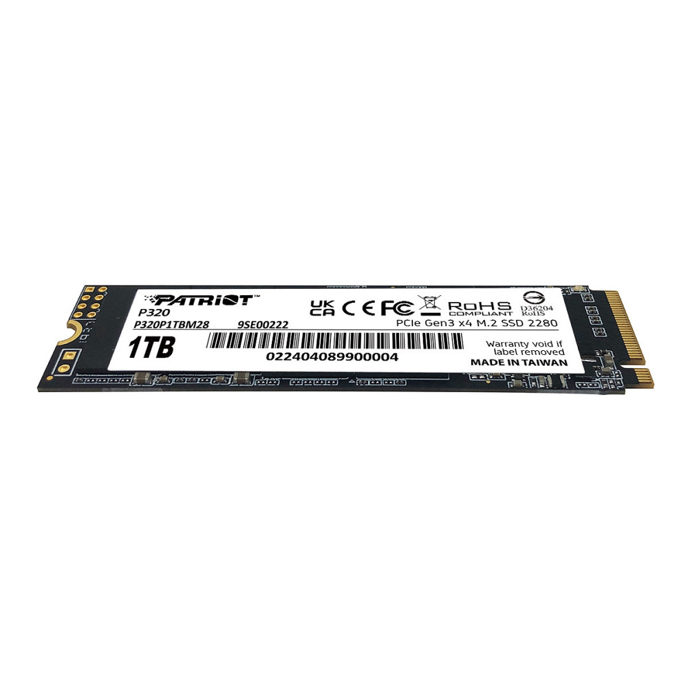 Накопитель SSD M.2 Patriot P320 1TB NVMe 2280 Gen3.0 x4 3D TLC Одесса - изображение 3