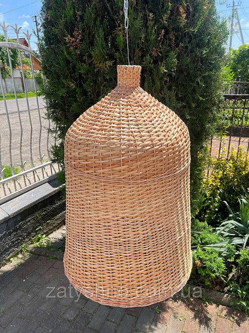 Набір плетених люстер з лози на вулиці Київ - фото 8