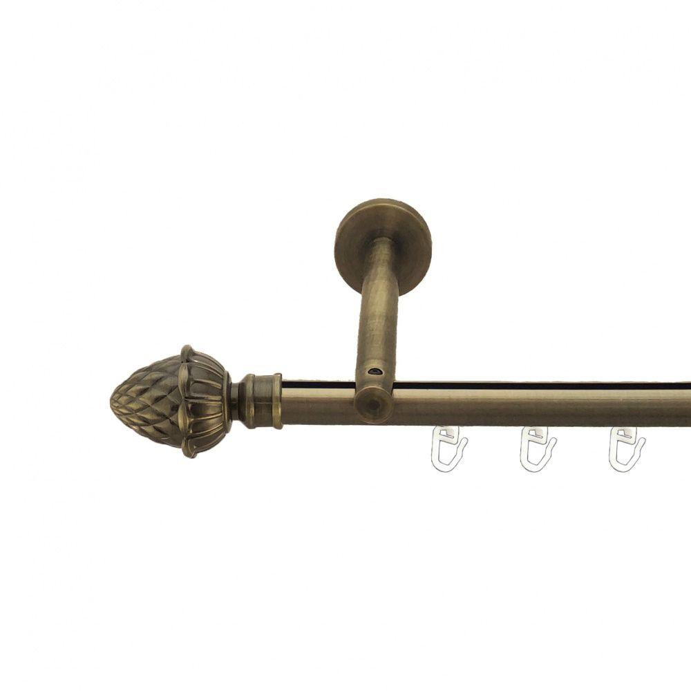 Карниз Orvit Цинара металевий однорядний циліндр+профіль (16 см) профільна труба  Антик 19 мм 400 см (7218086) Львів - фото 1