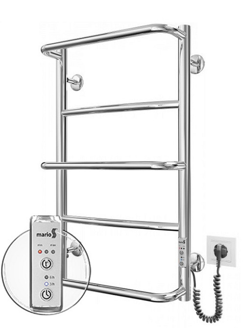 Электрический полотенцесушитель Mario Люкс HP -I 650x430 TR К таймер-регулятор Киев - изображение 1