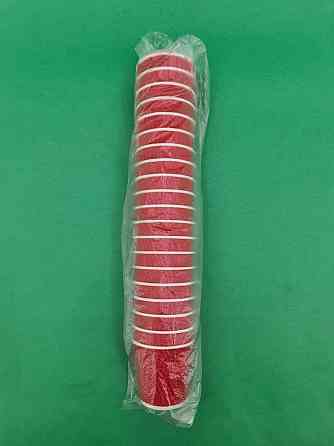 Стакан гофрований 110мл "Червоний" Маестро (20 шт) Харків