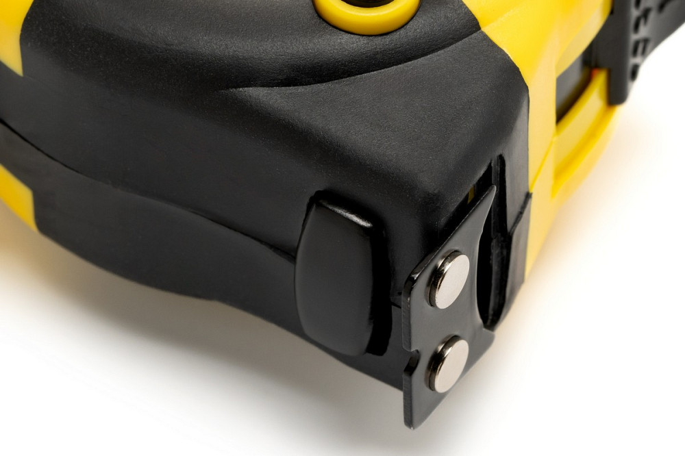 MASTERTOOL Рулетка MASTERTOOL 5 м×25 мм з магнітами 2 фіксатори кнопка STOP покриття TPR нейлон Коломия - фото 4