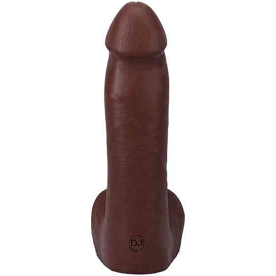Фалоімітатор Doc Johnson The Realistic Cock ULTRASKYN - 7 Inch with Balls Chocolate Sex Aura Київ