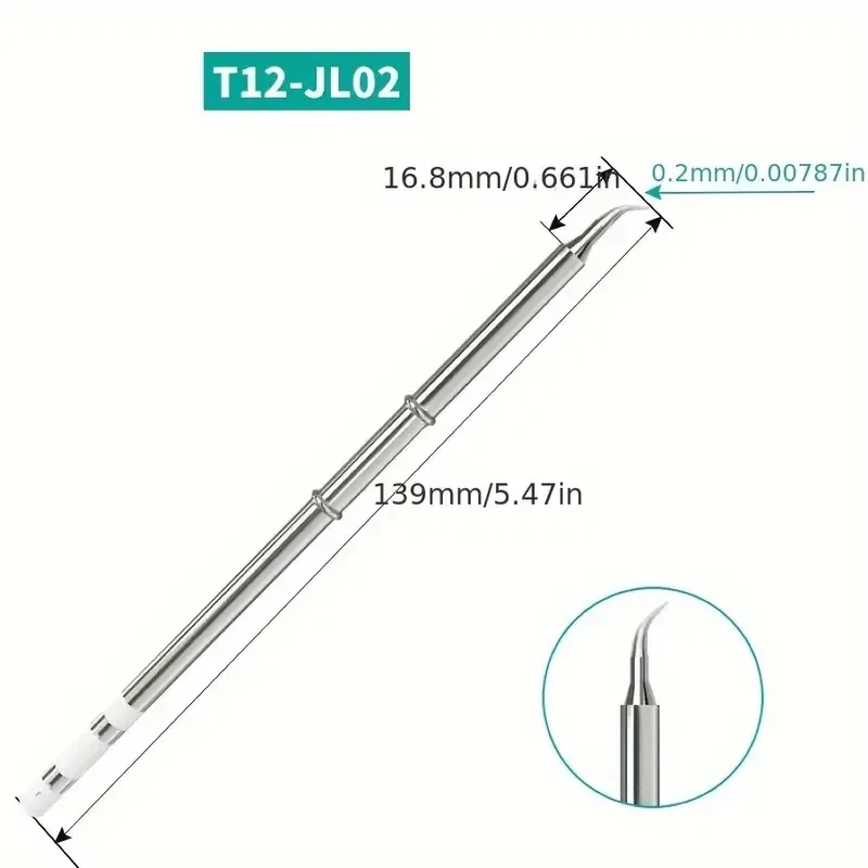 Изогнутое жало T12-JL02 для паяльника Hakko Киев - изображение 1