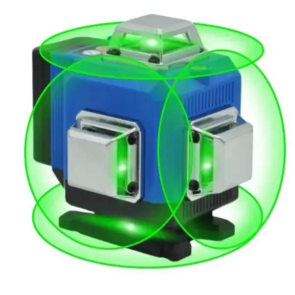 Лазерный 4D 16-линейный зеленый нивелир 24V 5Ah, самовыравнивающийся уровень для измерения сечения 16 лучей на 360 в кейсе Коломыя - изображение 3