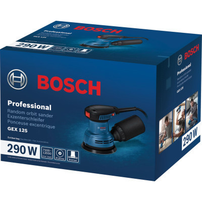 Шлифовальная машина Bosch GEX 125-1 AE 250Вт, 125 мм, 7500-12000об/мин (0.601.3A8.020) Винница - изображение 6