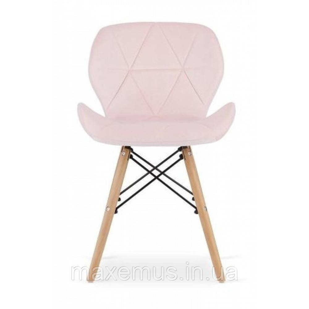Кухонный стул кресло В-531 велюр мягкий табурет на ножках в гостинную обеденный стул на кухню розовый Мостиска - изображение 2