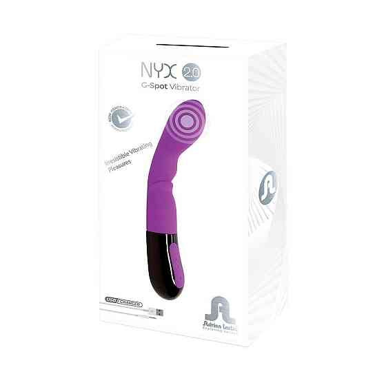 Вібратор Adrien Lastic Nyx 2.0 стимуляція точки G і входу в піхву, що перезаряджається Sex Aura Київ