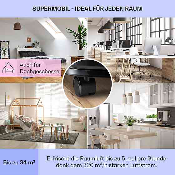 Новый мобильный кондиционер Breeze 7 7000BTU 2.1kW для 34м² EEC A мобильный пульт дистанционного управления Ровно