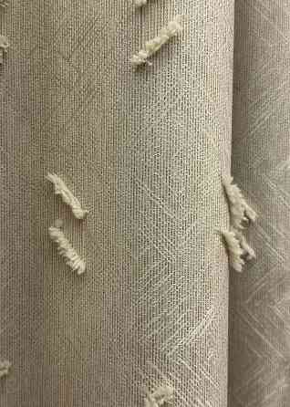 Шторная ткань Лен Букле цвет бежевый 1883ш Киев
