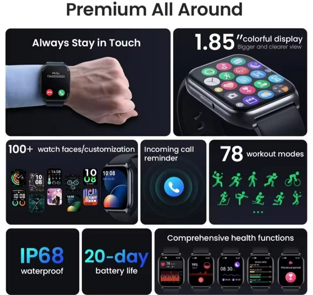 Смарт-Часи Haylou Watch 2 Pro 1.85" IPS 20днів, IP68 Bluetooth Call. Київ - фото 2