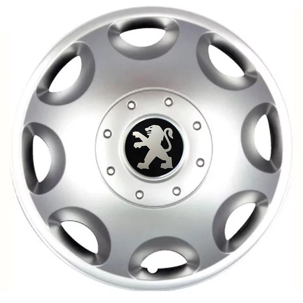 Автомобильные модельные колпаки R15 Peugeot 300 4шт, SJS, серебряные Киев - изображение 1