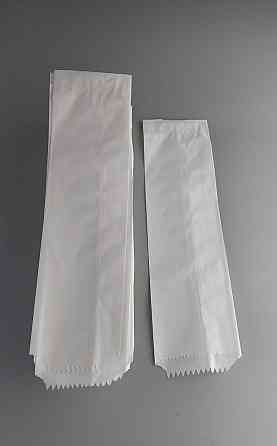 Жиростойкий бумажные пакеты саше  7/0*28 белый  (100 шт) Харьков