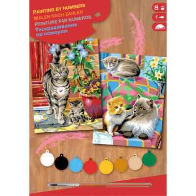 Картина по номерам Sequin Art PAINTING BY NUMBERS JUNIOR-PAIRS Cats (SA0213) Вінниця