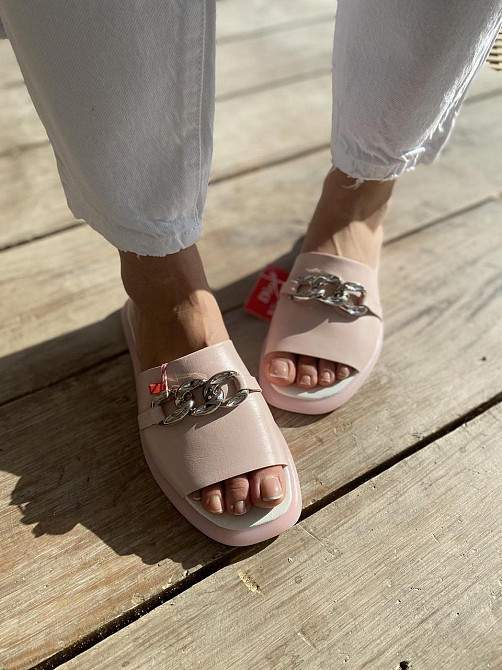 Dino Vittorio Шльопанці жіночі Dino Vittorio 43-84-150 пудра (літо, шкіра натуральна) (4443) Коломыя - изображение 2