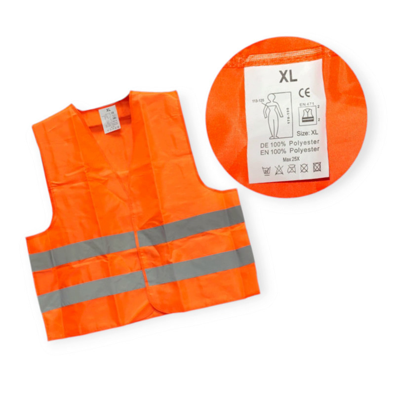 Жилет світловідбиваючий xl оранжевий 120 г/см2 Мукачево - фото 1