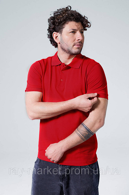 Поло класичне Stedman Lux Polo чоловіче червоне (ST9060-SRE) XXL Київ - фото 5