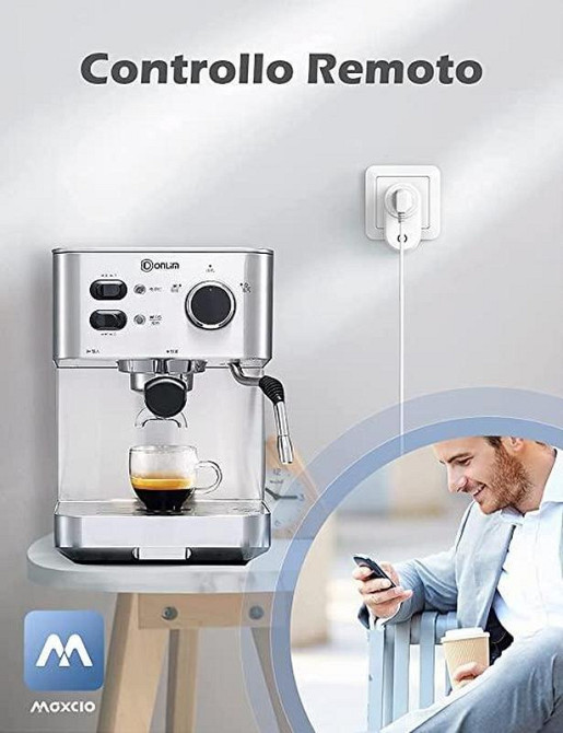 Набір 4 Смарт WiFi Розетки Maxcio 16A З Моніторингом Енергії, Alexa, Google Home, Smart Life (Італійська Вилка Type L) Київ - фото 7