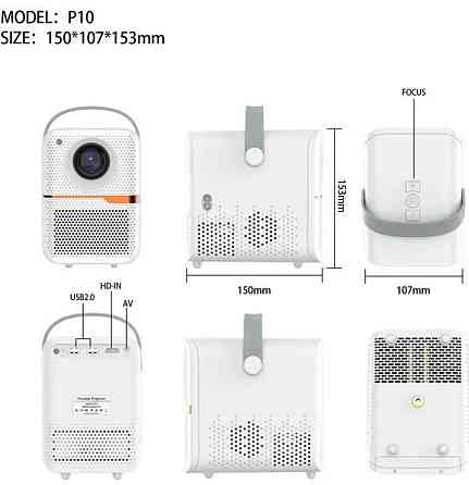 Проектор Android Smart Hongtop P10 2/16ГБ. Харьков