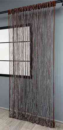 Шторы-нити Rovi Premium с люрексом Коричневый 300х300см 1 шт (61-115) Киев