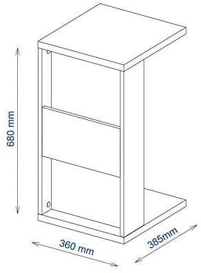Приставний столик "Сайлат" венге Миколаїв - фото 2