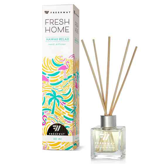Аромадифузор для дому "FreshHome" Hawaii Relax (Відпочинок на Гаваях) 50мл FreshWay Київ
