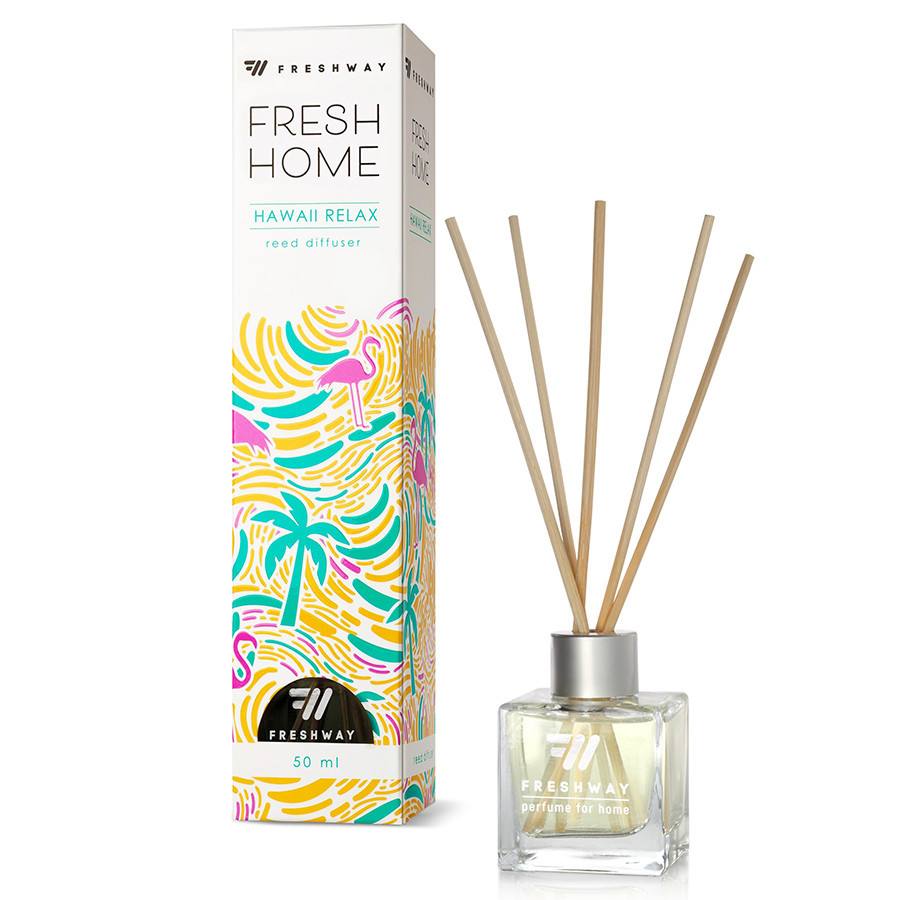Аромадифузор для дому "FreshHome" Hawaii Relax (Відпочинок на Гаваях) 50мл FreshWay Київ - фото 1