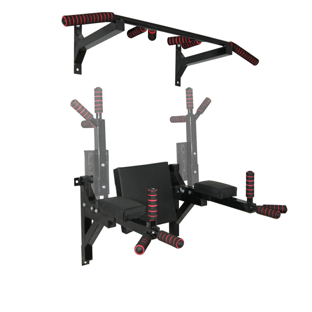 Турник брусья пресс стационарный 3 в 1 KZ-557 Спортивные стенки и турники для дома Черный Киев - изображение 1