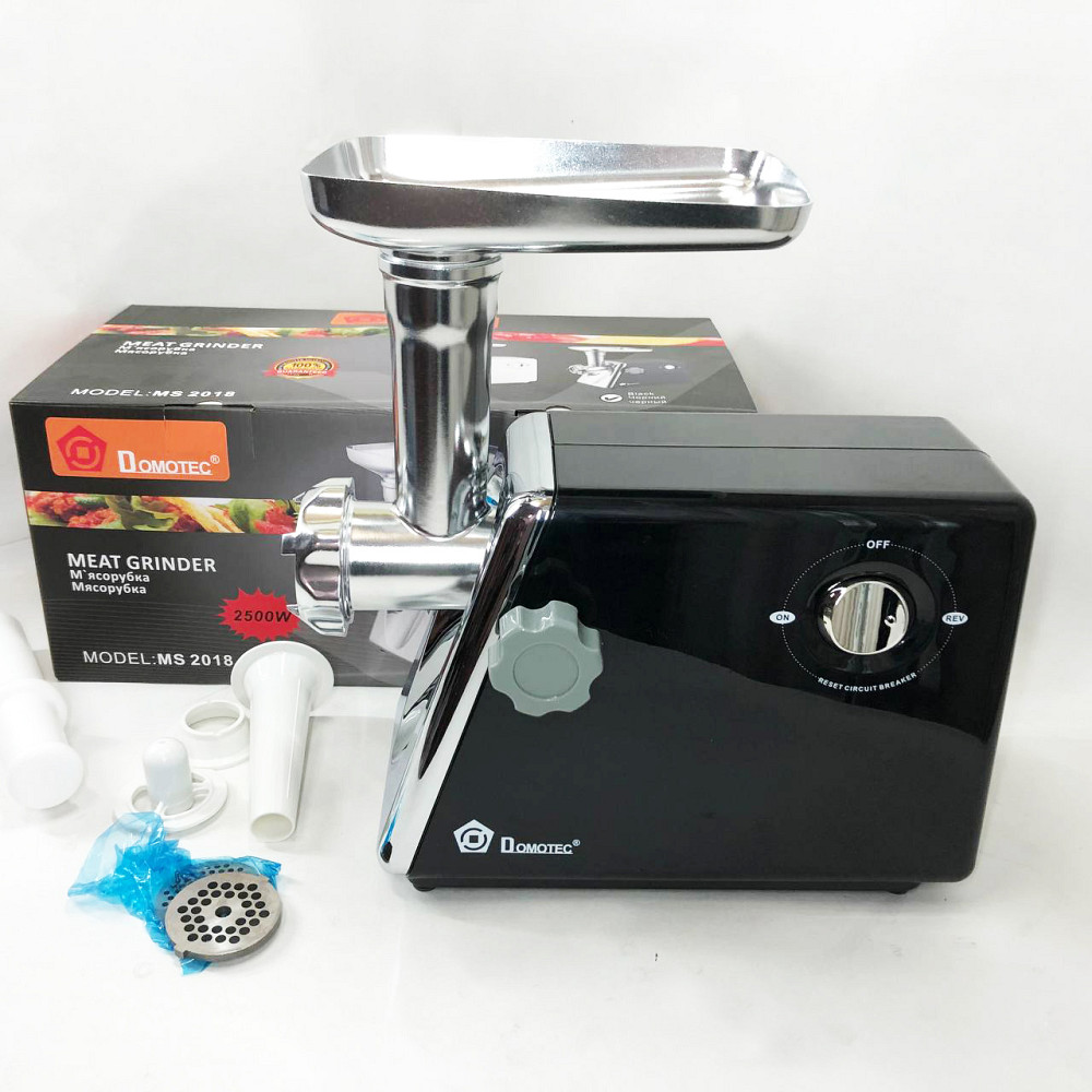 Мясорубки профессиональные Domotec, Лучшие мясорубки, Электро мясорубка-соковыжималка кухонная для дома WH-52 Львов - изображение 2