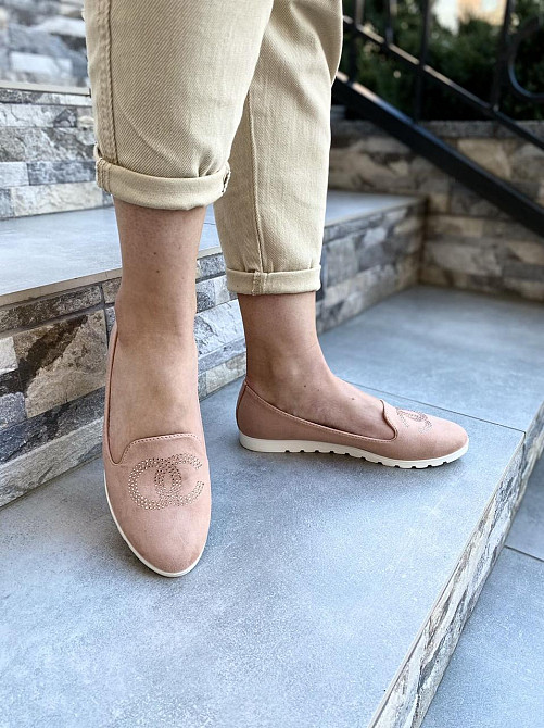 ERICO Балетки жіночі ERICO 9011 пудра (весна-осінь, еко-замша) (1289) 37р.39р.40р. Коломия - фото 8